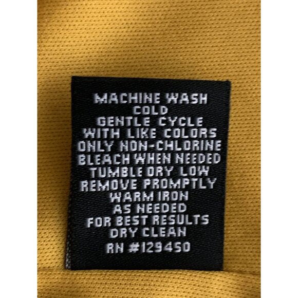 A&I Sleeveless Mustard Yellow Crinkle Texture Summer Dress Small - Picture 12 of 12